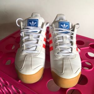 Adidas Samoa -white and orange size 6.5 men
